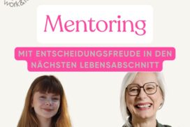 Mentorin unterstützt junge Frau beim Fokussieren ihrer Studienwahl und beruflichen Ziele – erfolgreiches Mentoring im Rahmen der Neuorientierung.