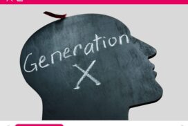 Silhouette eines Kopfes mit der Aufschrift „Generation X“ – Symbol für Klassentreffen und Transformation.